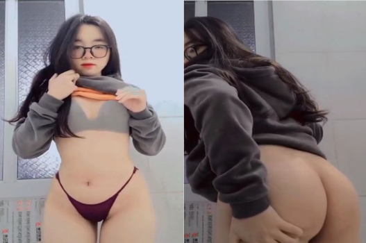 Em kính cận sexy với mông to làm cháy bỏng cảm xúc