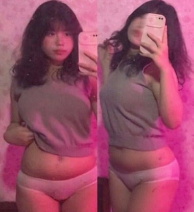 Em gái xinh đẹp với body mũm mĩm khéo léo tự do với cám gạo