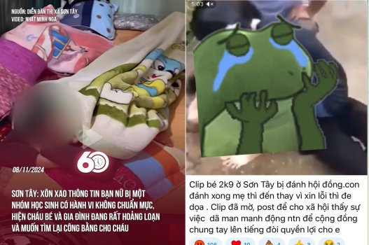 Một em học sinh lớp 8 ở Sơn Tây bị chịch và bóc đồ