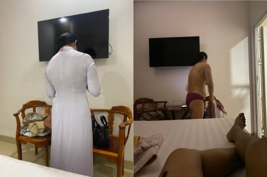 Nàng gợi cảm khiến anh say mê không ngừng