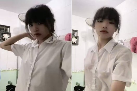 Em gái tắm xong cũng thích bạn thấy