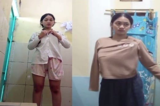 Nữ sinh vui vẻ khi video yêu được lưu lại